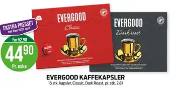 Kiwi EVERGOOD KAFFEKAPSLER tilbud