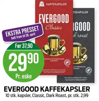 Kiwi EVERGOOD KAFFEKAPSLER tilbud