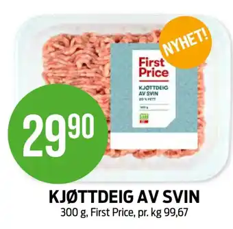 Kiwi KJØTTDEIG AV SVIN tilbud