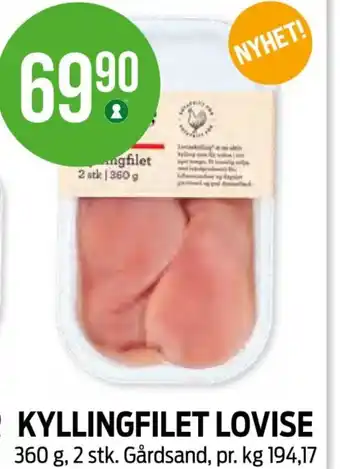 Kiwi KYLLINGFILET LOVISE tilbud