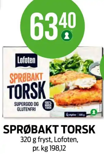Kiwi SPRØBAKT TORSK tilbud