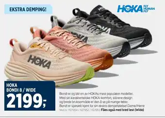 Sport 1 HOKA BONDI 8/WIDE tilbud