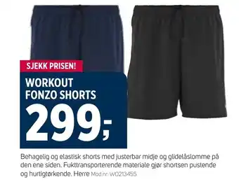 Sport 1 WORKOUT FONZO SHORTS tilbud