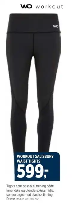 Sport 1 WORKOUT SALISBURY WAIST TIGHTS tilbud