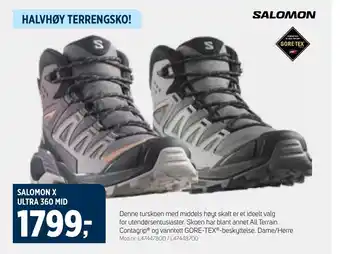 Sport 1 SALOMON X ULTRA 360 MID tilbud
