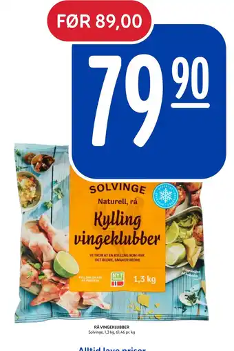 Rema 1000 RÅ VINGEKLUBBER tilbud