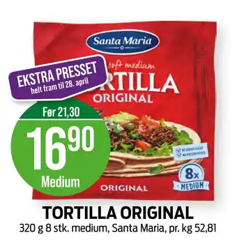 Kiwi TORTILLA ORIGINAL tilbud