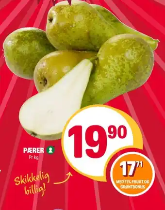 Coop Extra Ukjent pærer tilbud