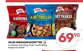 Coop Marked Gilde kjøttkaker tilbud