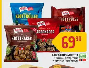 Coop Prix Gilde kjøttkaker tilbud