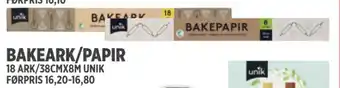 Jacobs BAKEARK/PAPIR tilbud