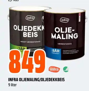 Obs Bygg INFRA OLJEMALING/OLJEDEKKBEIS tilbud