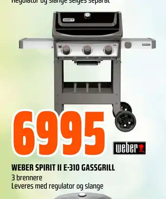 Obs Bygg WEBER SPIRIT II E-310 GASSGRILL tilbud