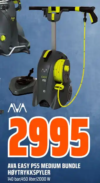 Obs Bygg AVA EASY P55 MEDIUM BUNDLE HØYTRYKKSPYLER tilbud