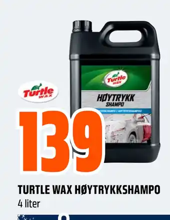 Obs Bygg TURTLE WAX HØYTRYKKSHAMPO tilbud
