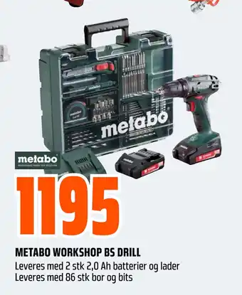 Obs Bygg METABO WORKSHOP BS DRILL tilbud
