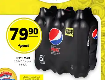 Bunnpris Pepsi Max tilbud