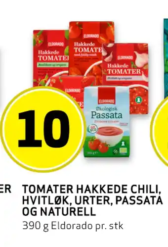 Bunnpris TOMATER, HAKKEDE CHILI, HVITLØK, URTER, PASSATA OG NATURELL tilbud