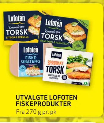 Bunnpris UTVALGTE LOFOTEN FISKEPRODUKTER tilbud
