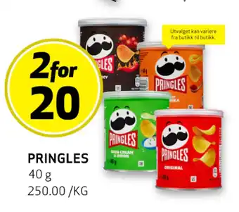 Bunnpris Pringles tilbud
