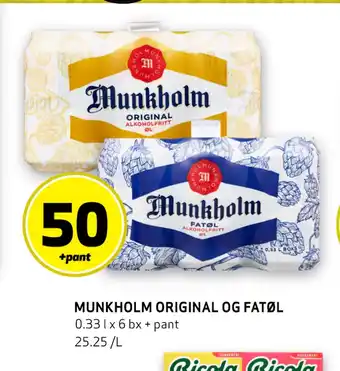 Bunnpris MUNKHOLM ORIGINAL OG FATØL tilbud