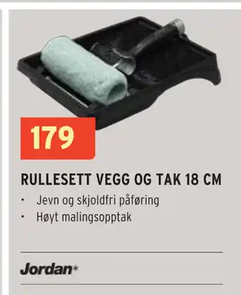 RULLESETT VEGG OG TAK 18 CM
