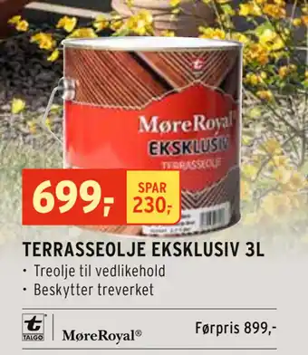 Montér TERRASSEOLJE EKSKLUSIV 3L tilbud