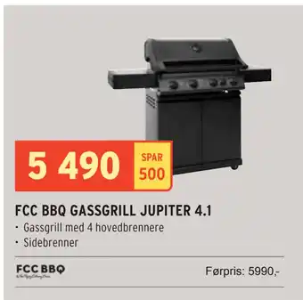 Montér FCC BBQ GASSGRILL JUPITER 4.1 tilbud