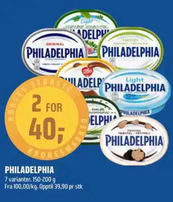 Coop Obs Philadelphia smøreost tryffel tilbud