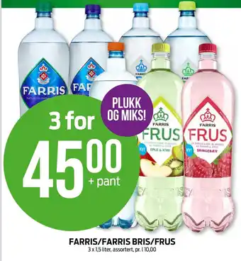 Kiwi Farris mineralvann tilbud