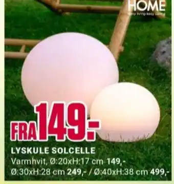 Europris Home solcellelampe tilbud
