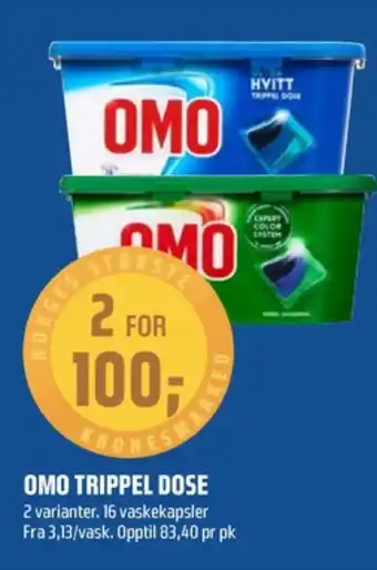 Coop Obs Omo vaskemiddel-tabs tilbud