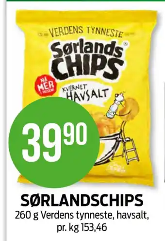 Kiwi Verdens tynneste chips kvernet havsalt tilbud