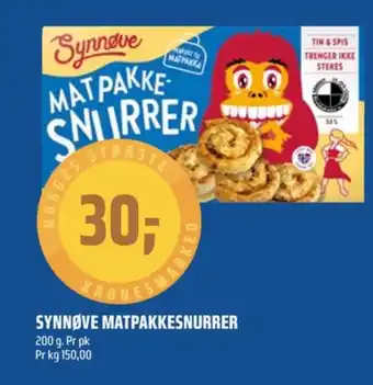 Coop Obs Synnøve finden matpakkesnurrer tilbud