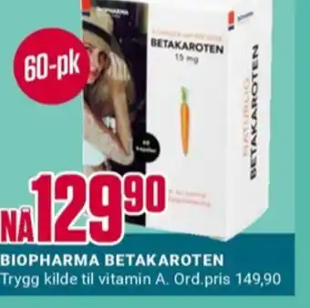 Europris Biopharma kosttilskudd tilbud
