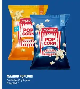 Coop Obs Maarud popcorn salt tilbud