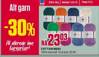 Europris Ukjent garn tilbud