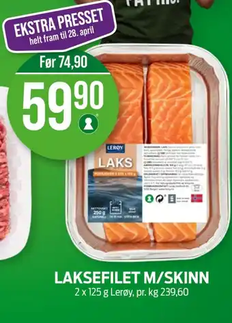 Kiwi Lerøy lakseporsjon tilbud