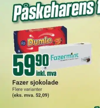 Europris Dumle sjokolade tilbud