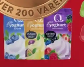 Meny Q blåbær frokostyoghurt tilbud