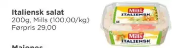 Meny Mills italiensk salat tilbud