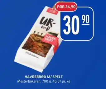 Rema 1000 Mesterbakeren urkraft havrebrød tilbud