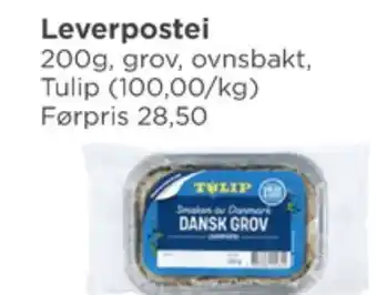 Meny Dansk grov leverpostei tilbud