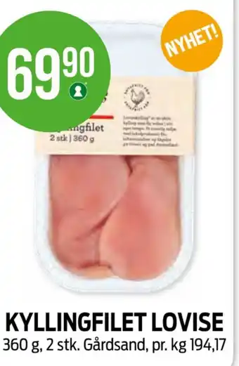 Kiwi Lovise kyllingfilet tilbud