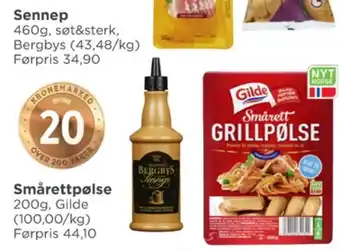 Meny Gilde grillpølser tilbud