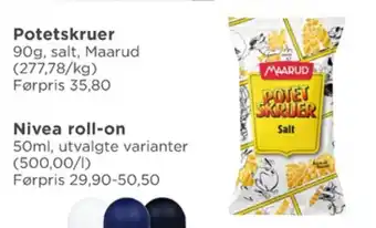 Meny Maarud potetskruer salt tilbud