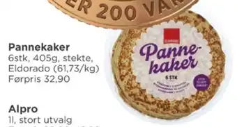 Meny Eldorado pannekaker tilbud
