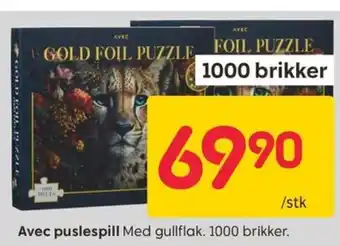 Rusta Avec puslespill tilbud