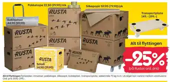 Rusta Alt til flyttingen tilbud