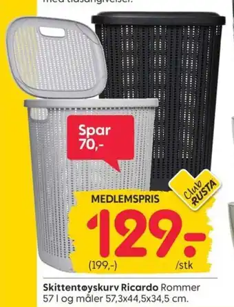Rusta Skittentøyskurv Ricardo tilbud